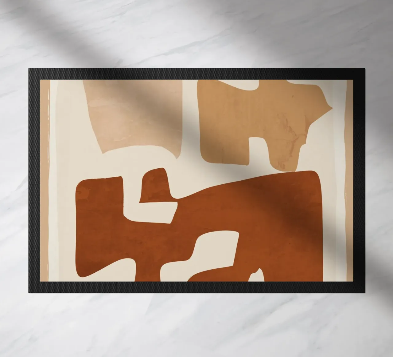 Moderne abstrakte Formen 111 Fußmatte von ThingDesign