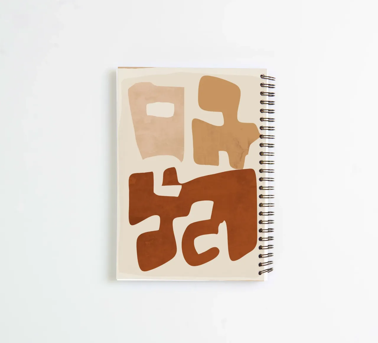Modern Abstract Shapes 111 spiral notebook by ThingDesign