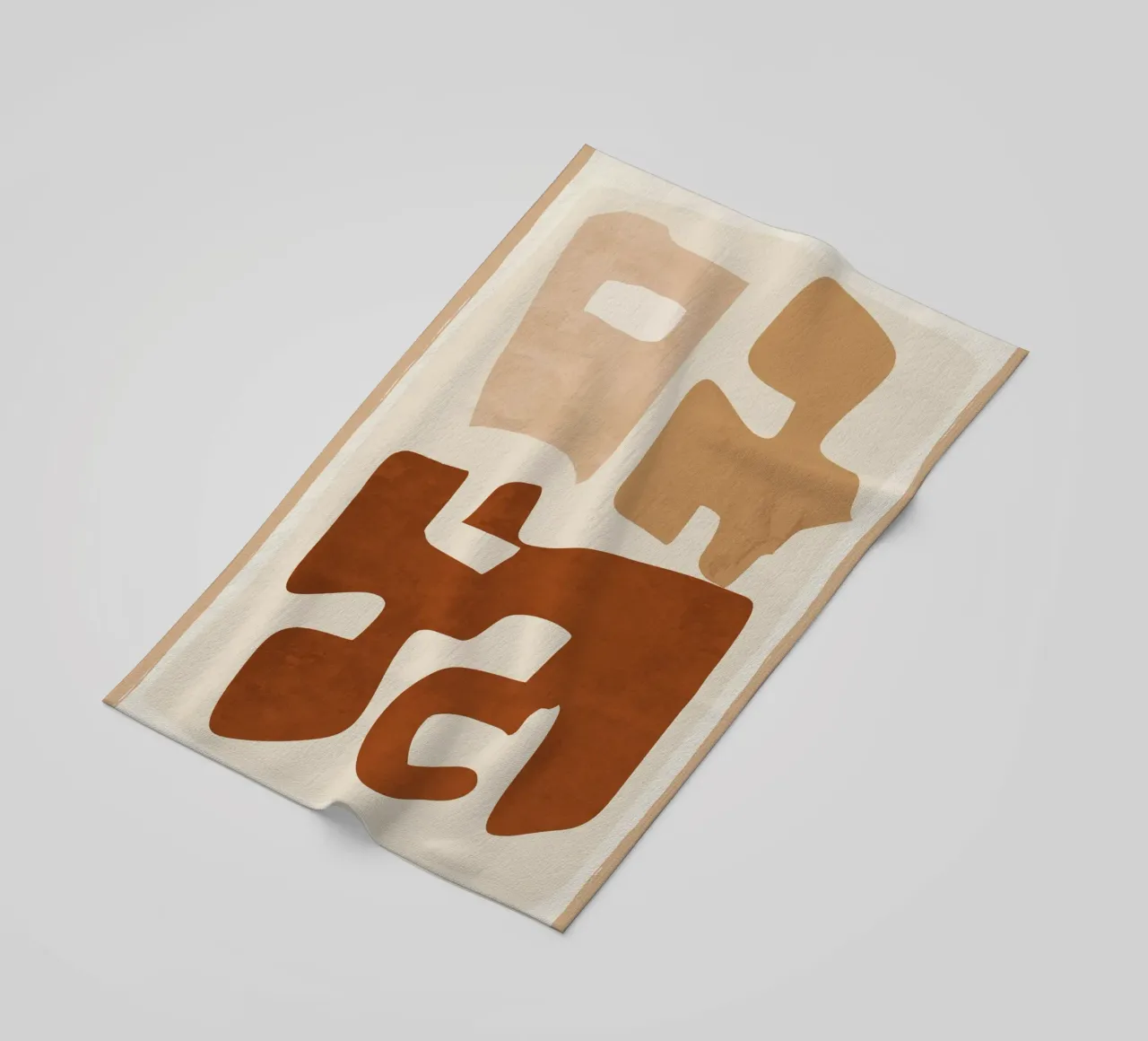 Modern Abstract Shapes 111 beach towel by ThingDesign