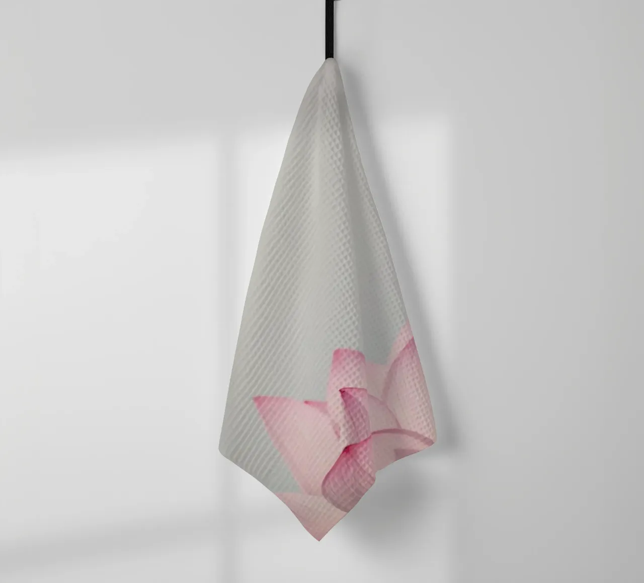 Lotus tea towel by Catherine McDonald