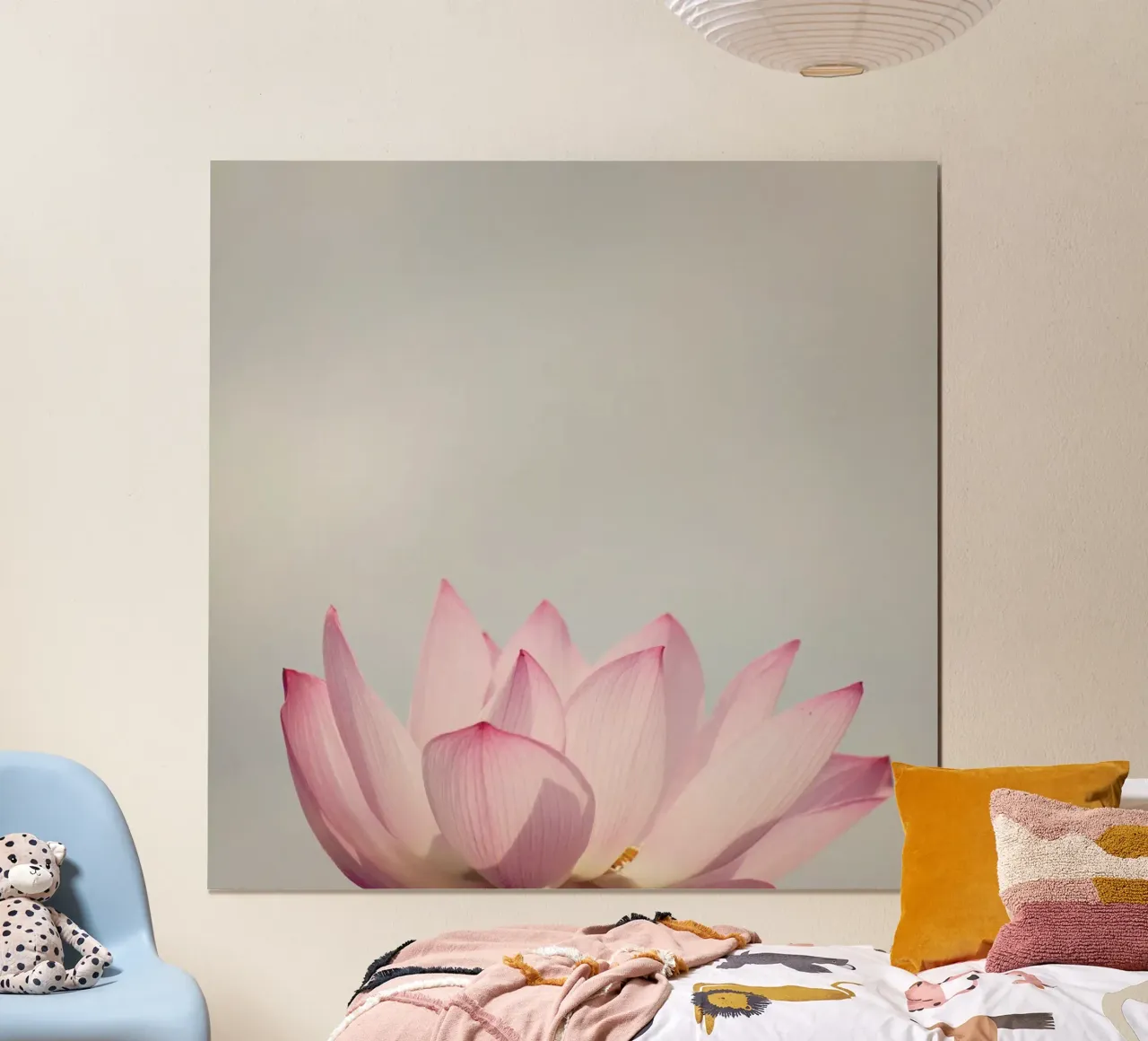 Lotus poster con telaio in alluminio da Catherine McDonald