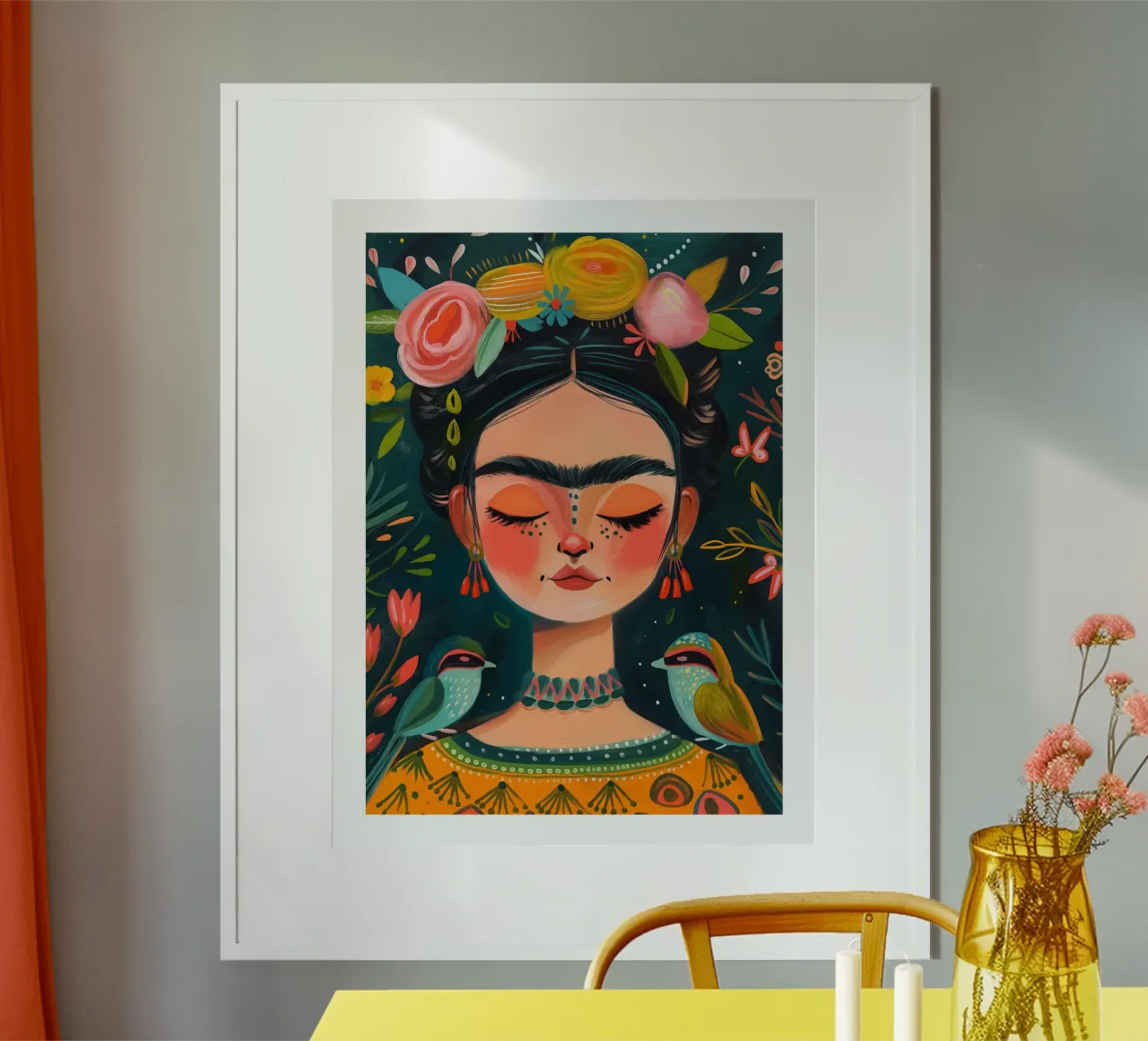 Frida Kahlo giovane poster da DWA