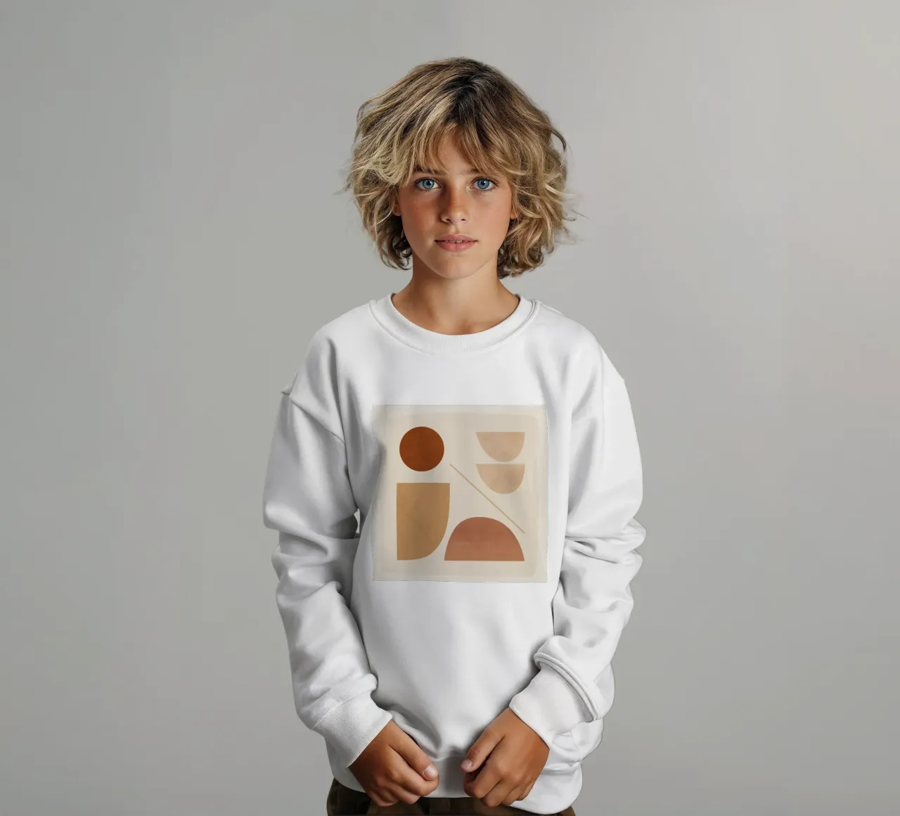 Forme astratte moderne e minimali 222 felpa bambino da ThingDesign
