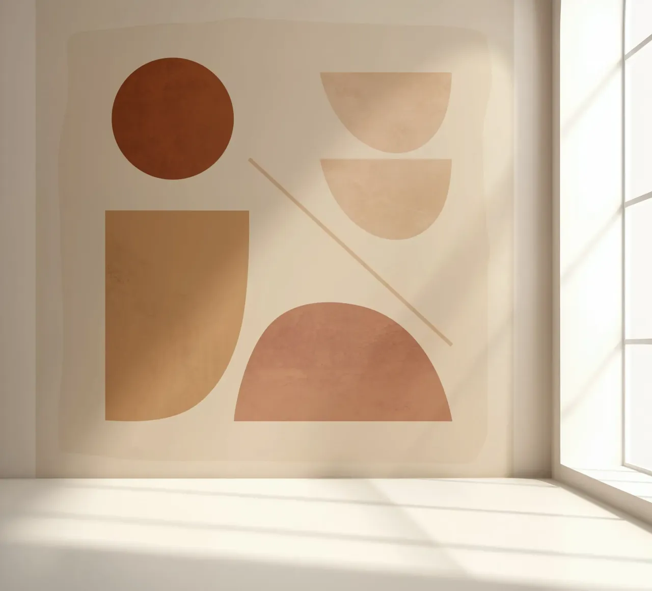 Modern Abstract Minimal Shapes 222 photo wallpaper by ThingDesign