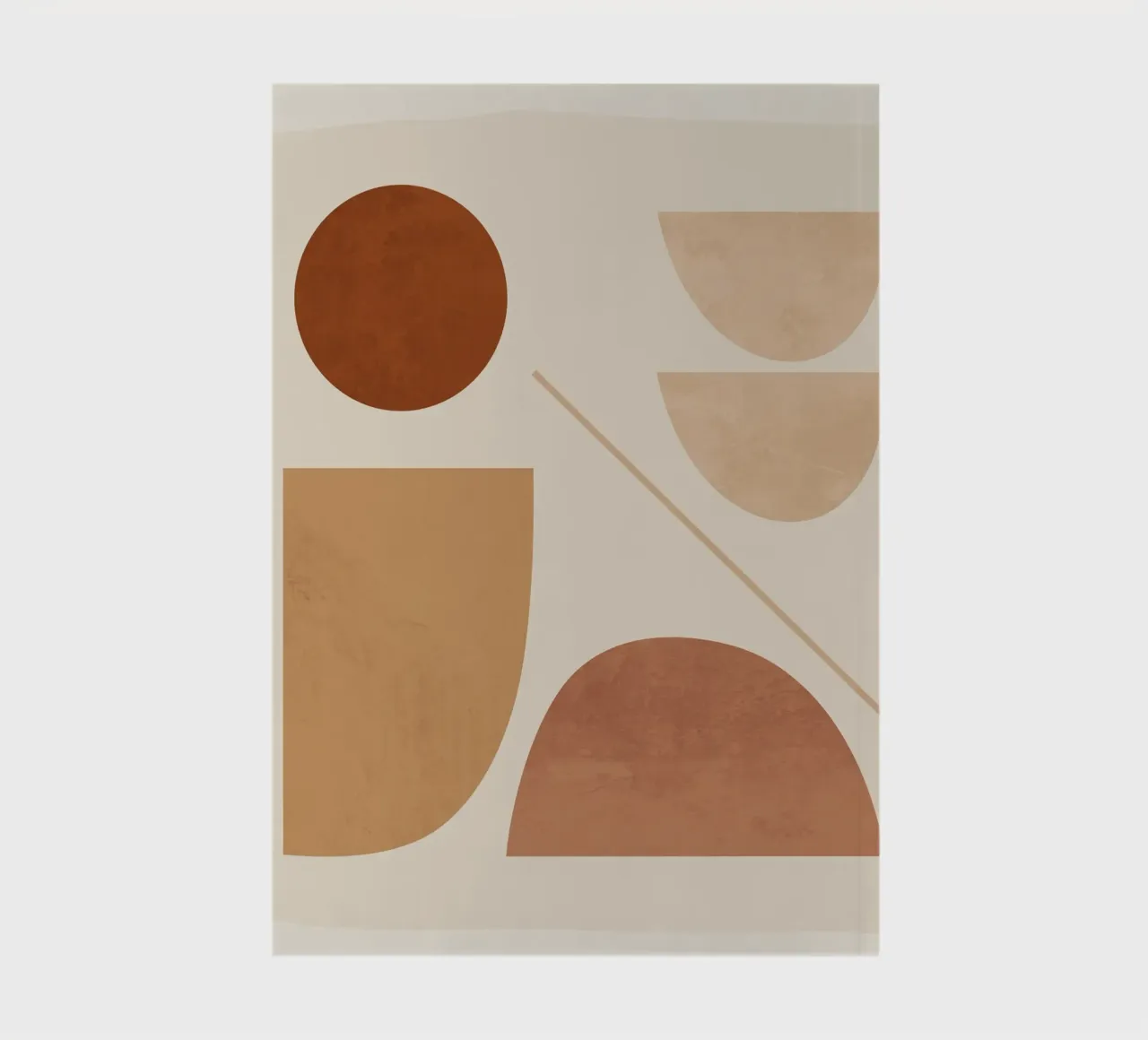 Modern Abstract Minimal Shapes 222 notebook by ThingDesign