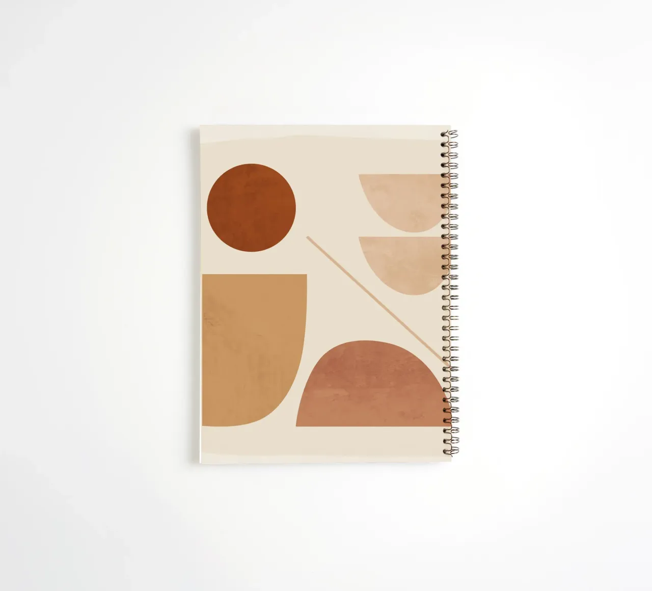 Modern Abstract Minimal Shapes 222 spiral notebook by ThingDesign