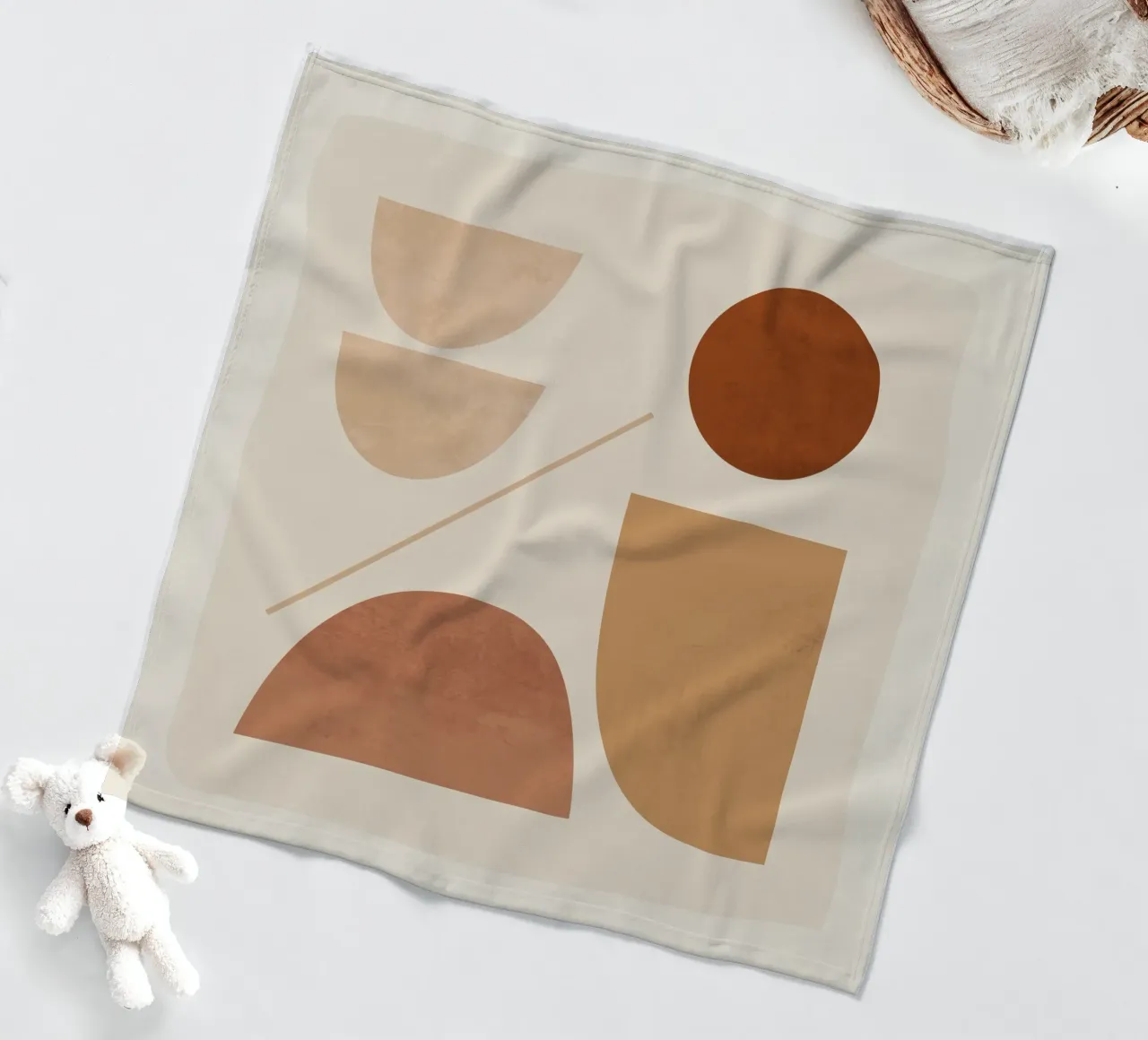 Forme astratte moderne e minimali 222 coperta in pile da ThingDesign