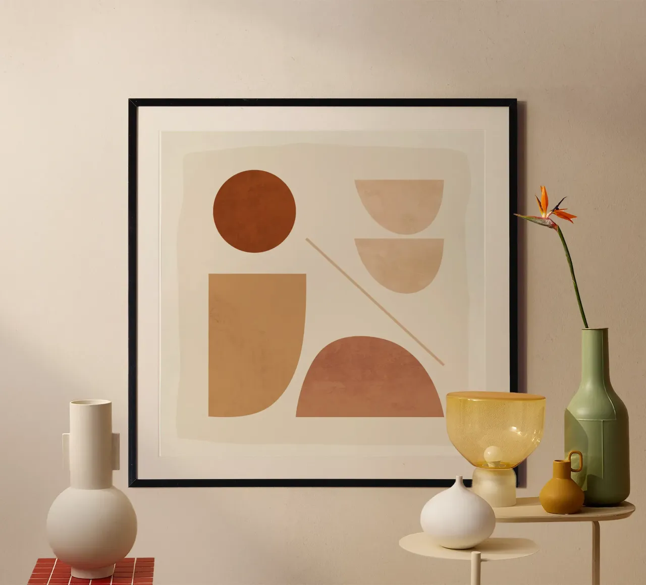 Modern Abstract Minimal Shapes 222 hahnemühle by ThingDesign