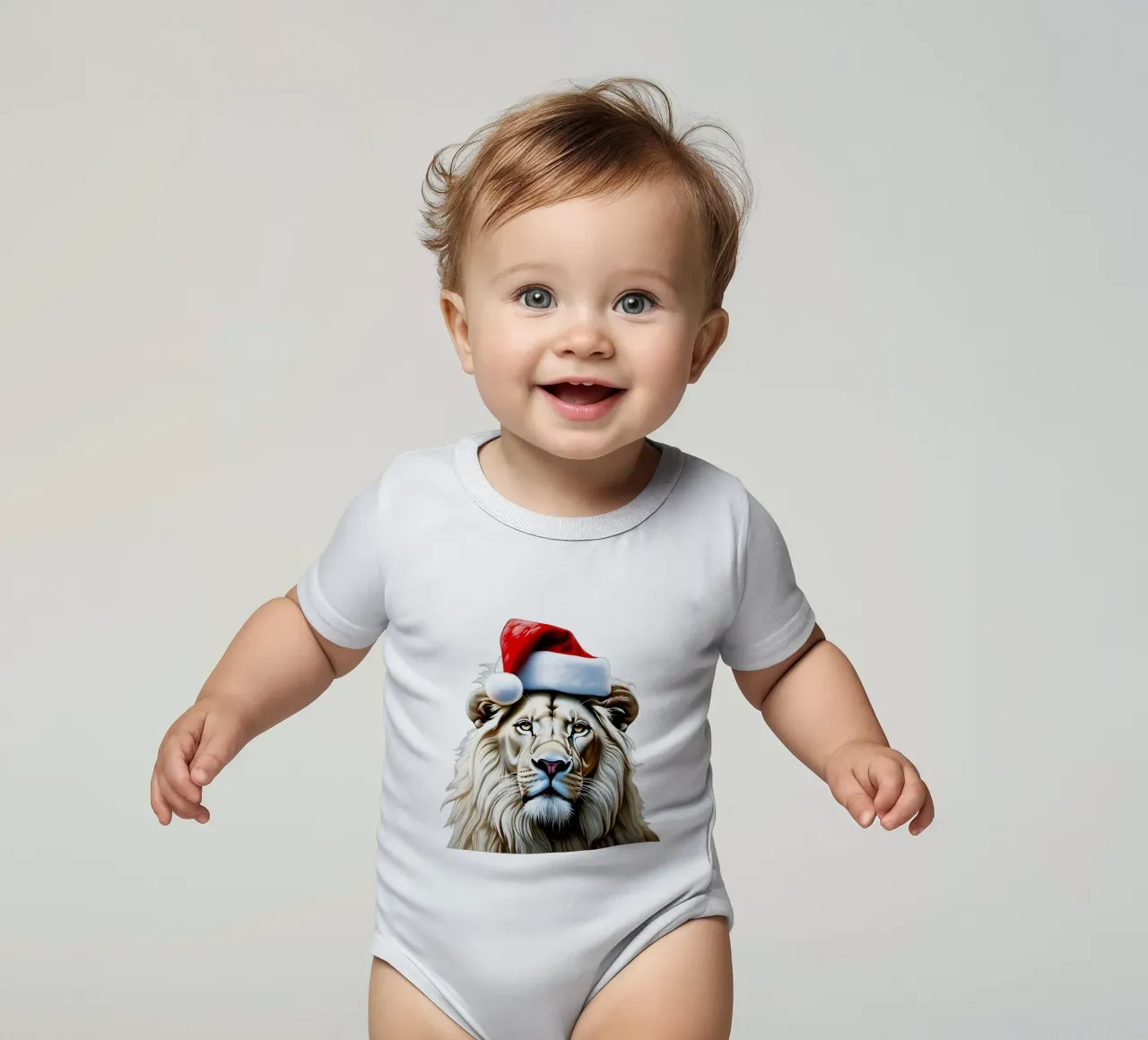 Löwe Neujahr Kurzarm Babybody von Holidays