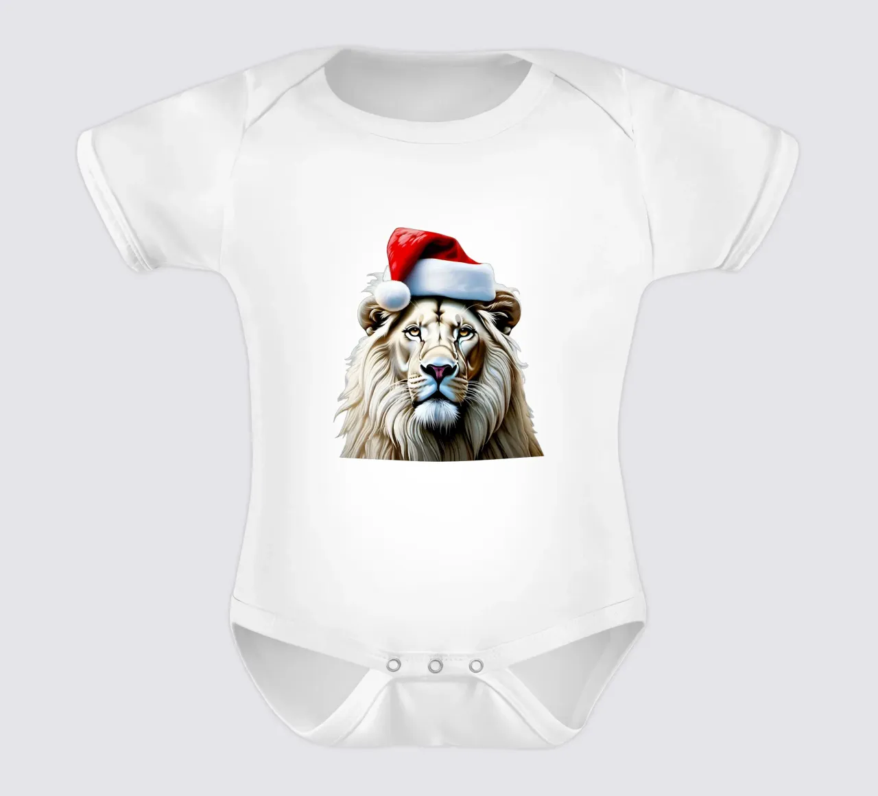 Löwe Neujahr Kurzarm Babybody von Holidays
