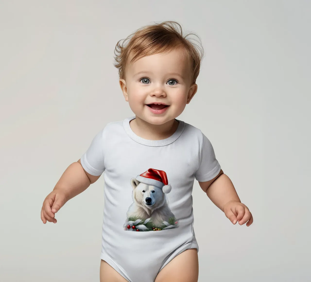 Lion New Year short-sleeve baby romper by Holidays