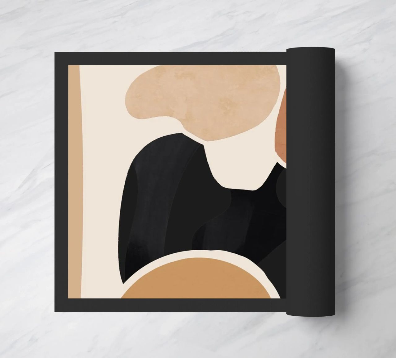 Modern Abstract Art Cat 2 doormat by ThingDesign