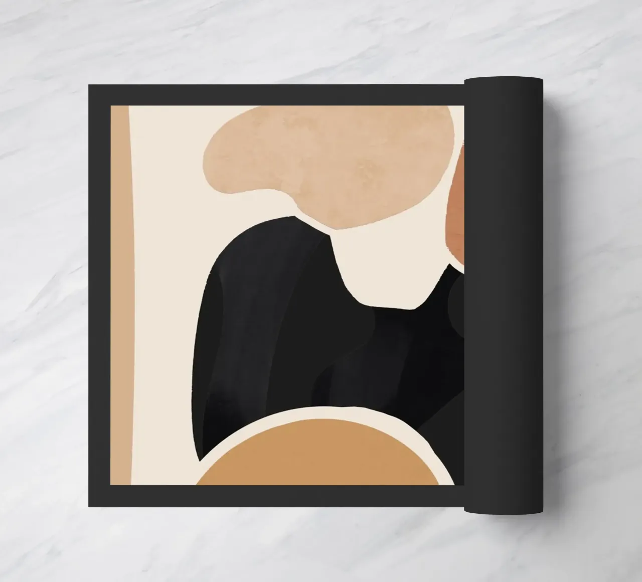 Arte abstracto moderno Cat 2 felpudo de ThingDesign