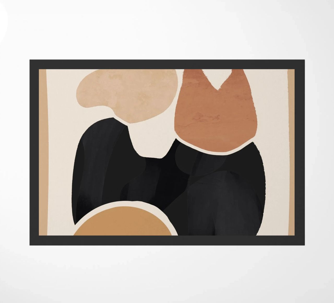 Modern Abstract Art Cat 2 doormat by ThingDesign