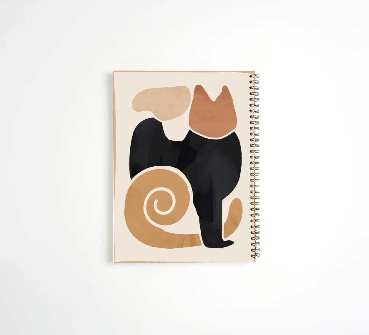 Arte astratta moderna Cat 2 diario ad anelli da ThingDesign