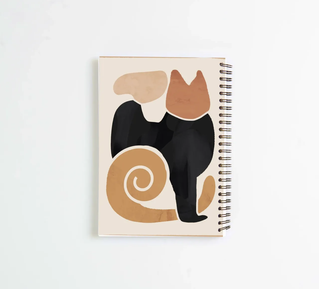 Arte astratta moderna Cat 2 diario ad anelli da ThingDesign
