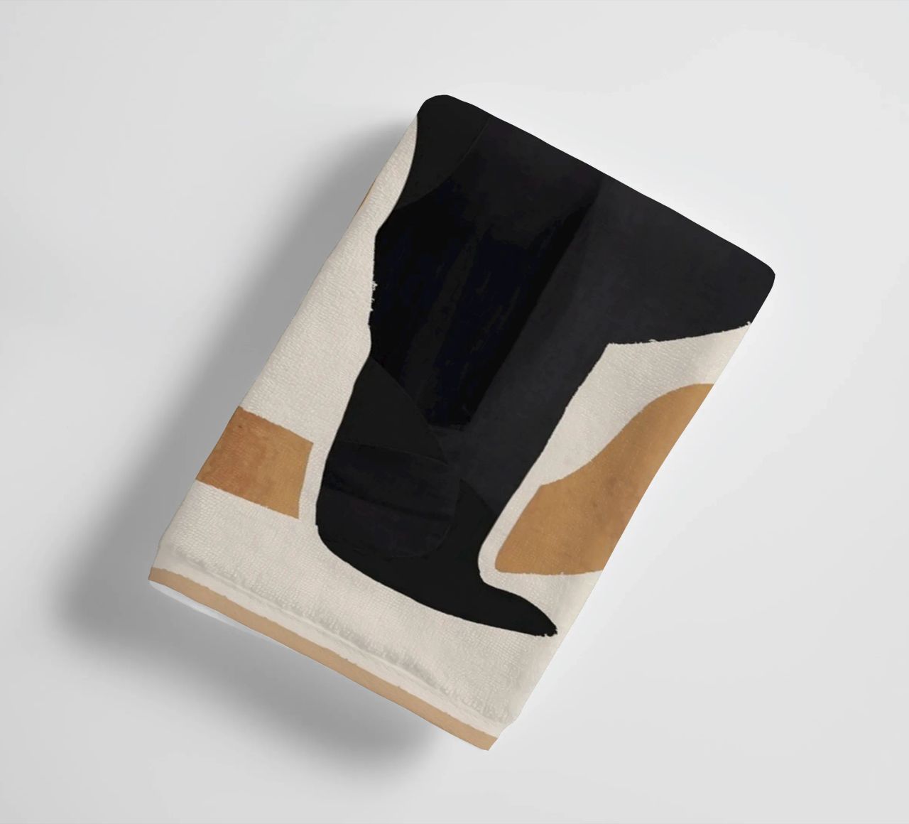 Modern Abstract Art Cat 2 towel by ThingDesign