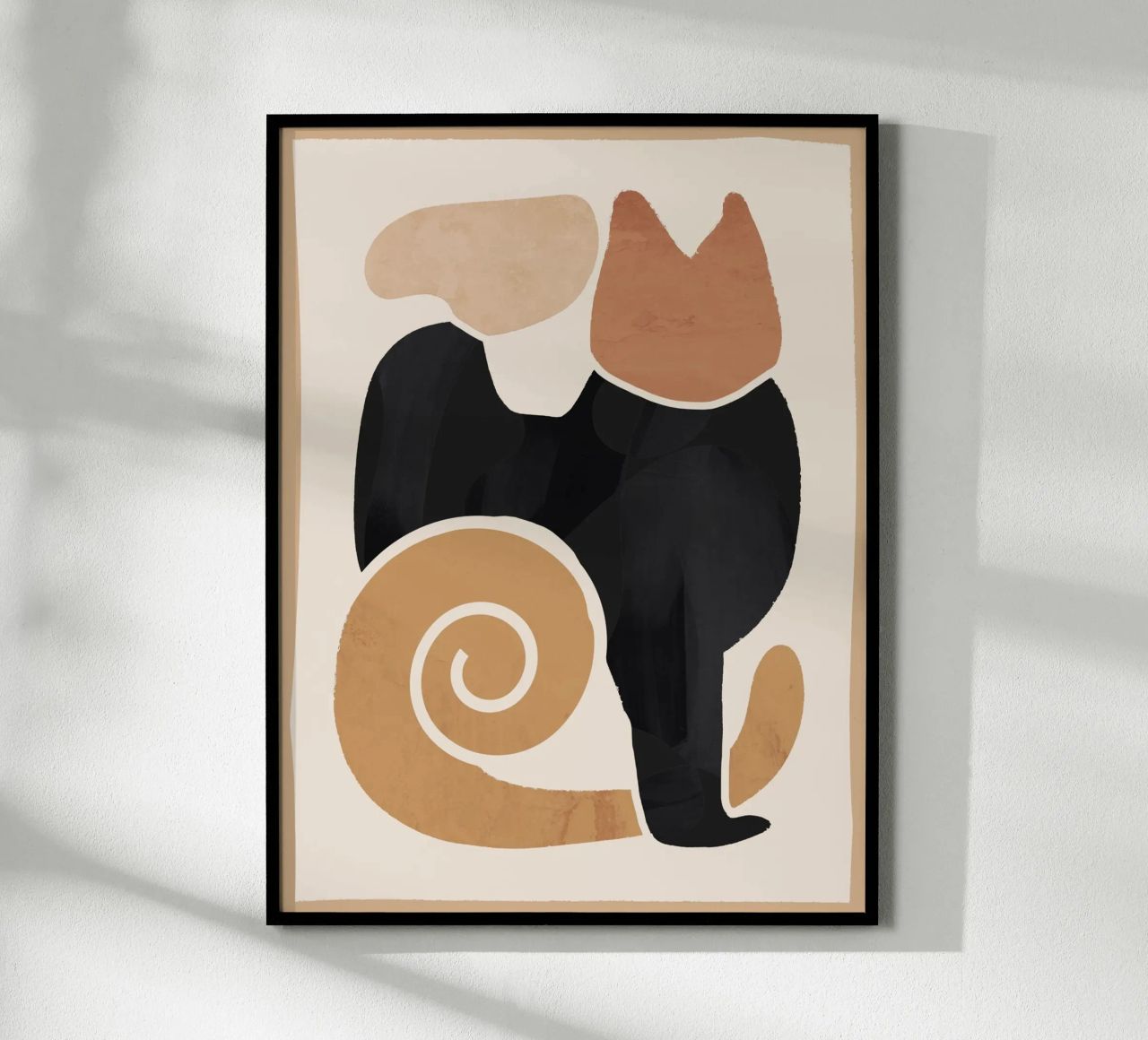 Modern Abstract Art Cat 2 poster by ThingDesign