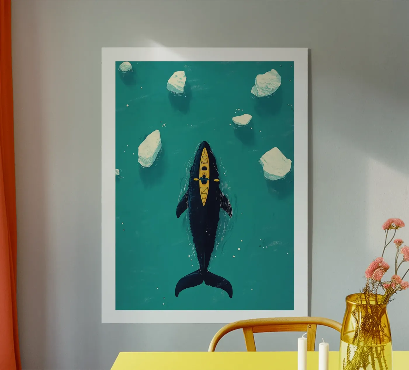 Ski et Baleine Acryl-Glas von DWA