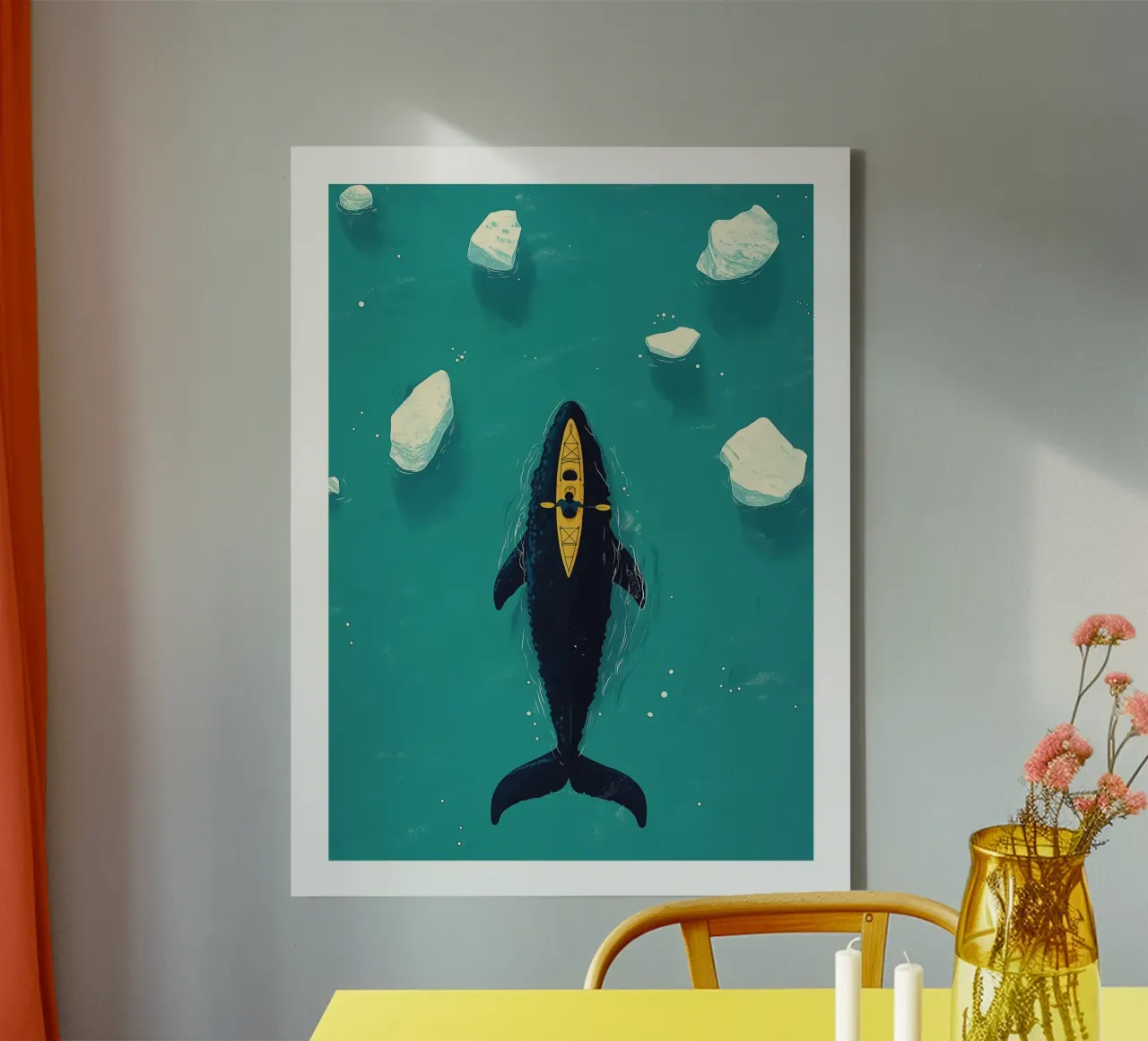 Sci e Baleine tela da DWA