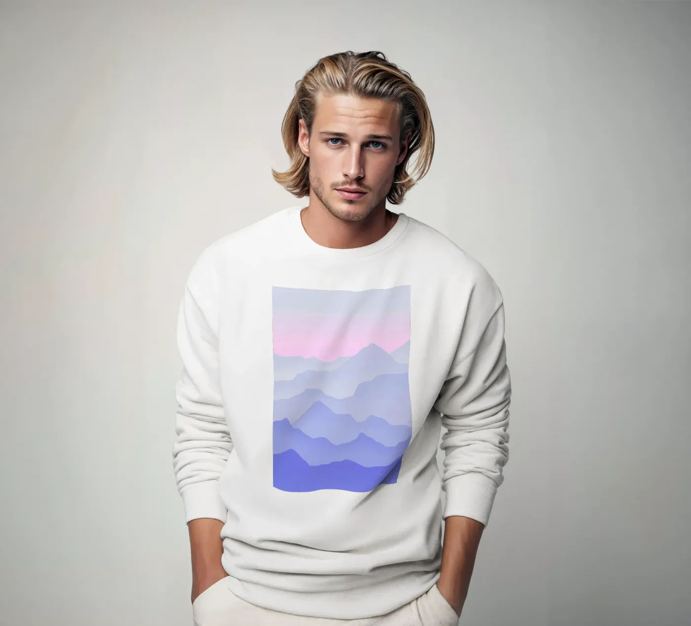 Between Blue sweatshirt by Hanna Kastl-Lungberg