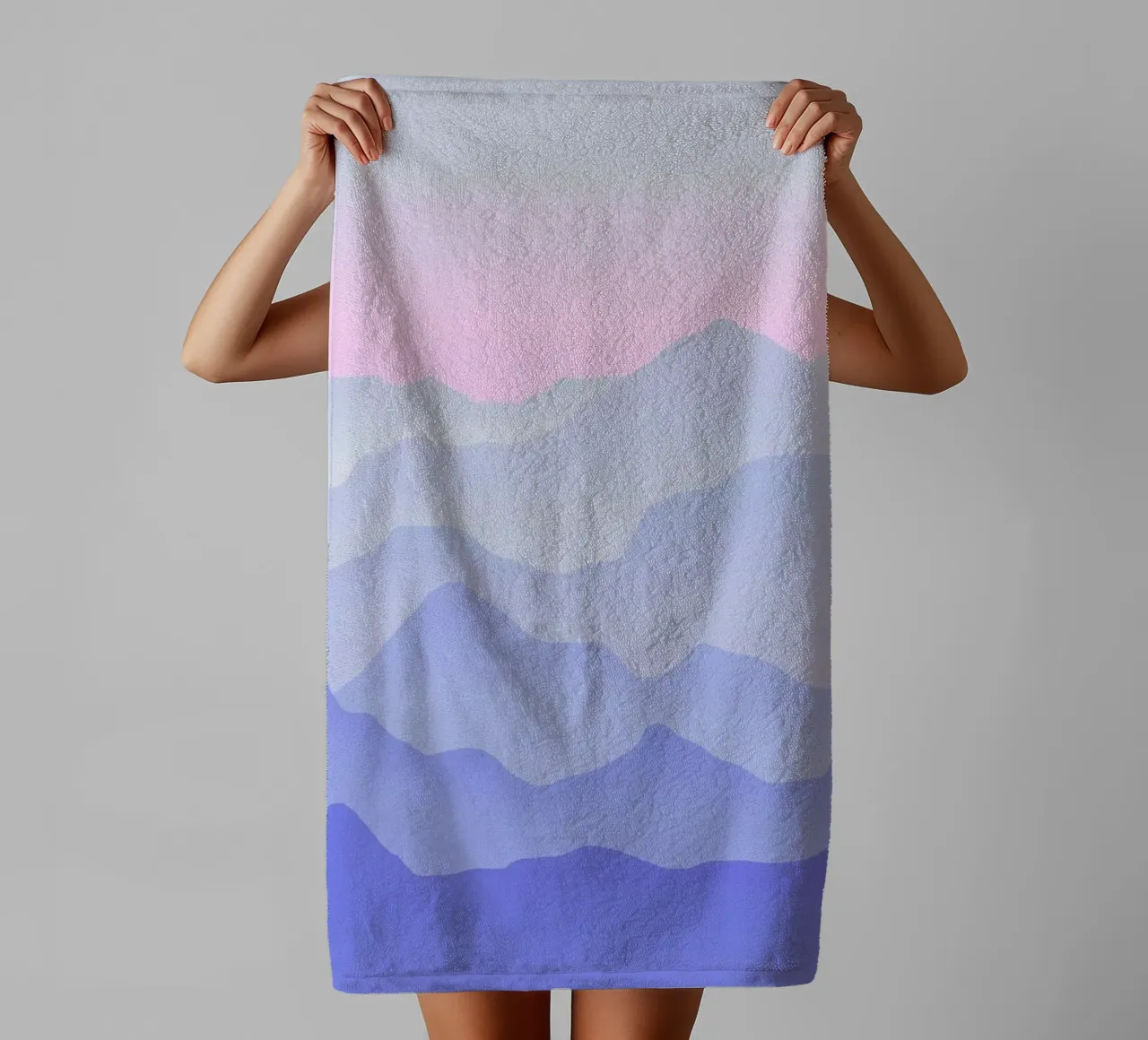 Between Blue towel by Hanna Kastl-Lungberg