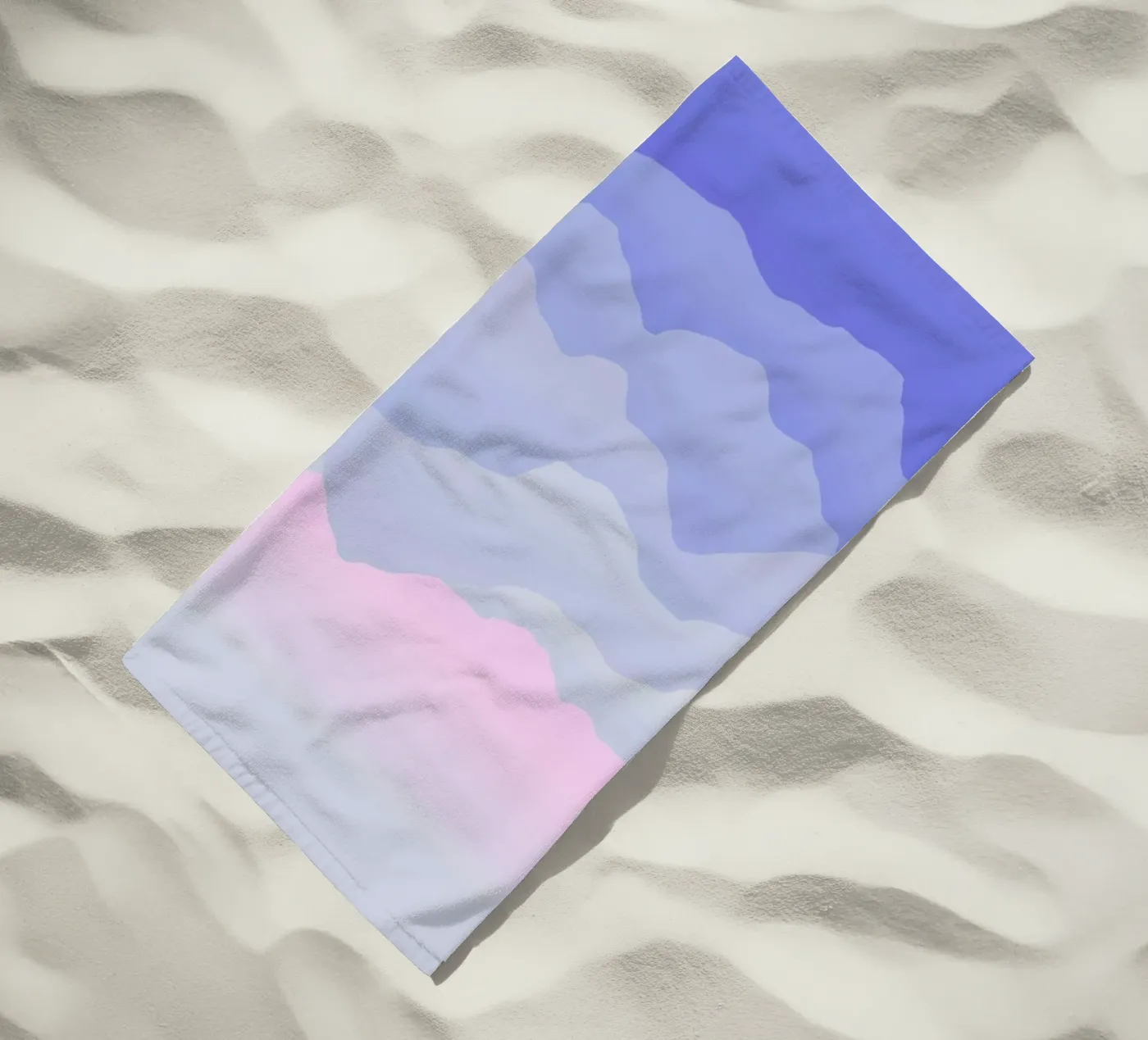 Between Blue beach towel by Hanna Kastl-Lungberg