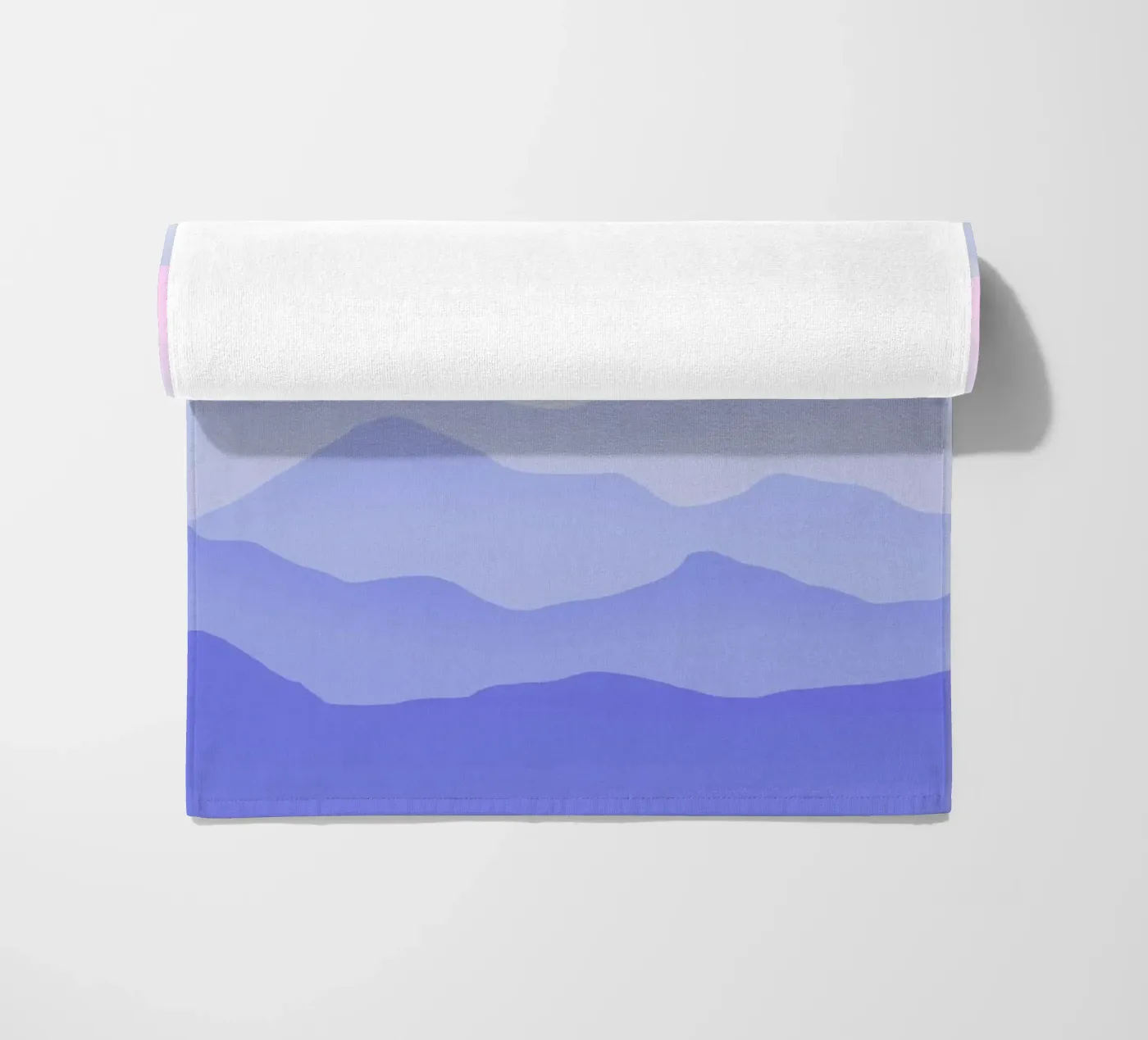 Between Blue beach towel by Hanna Kastl-Lungberg