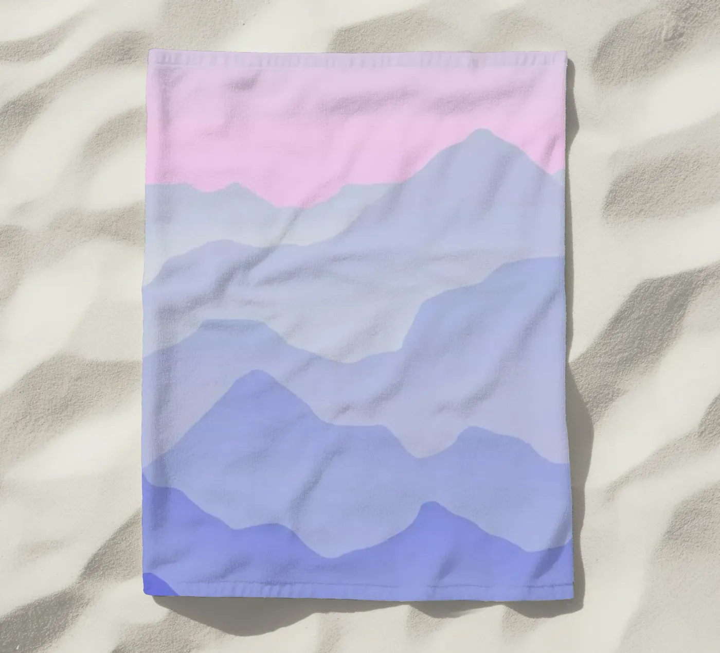 Between Blue beach towel by Hanna Kastl-Lungberg