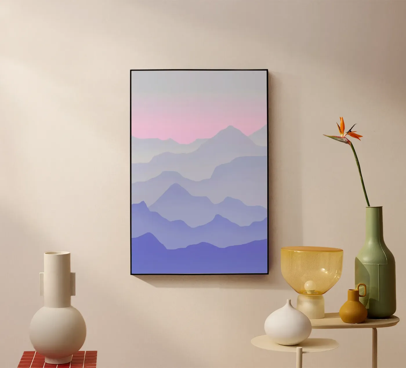 Between Blue Acryl-Glas von Hanna Kastl-Lungberg