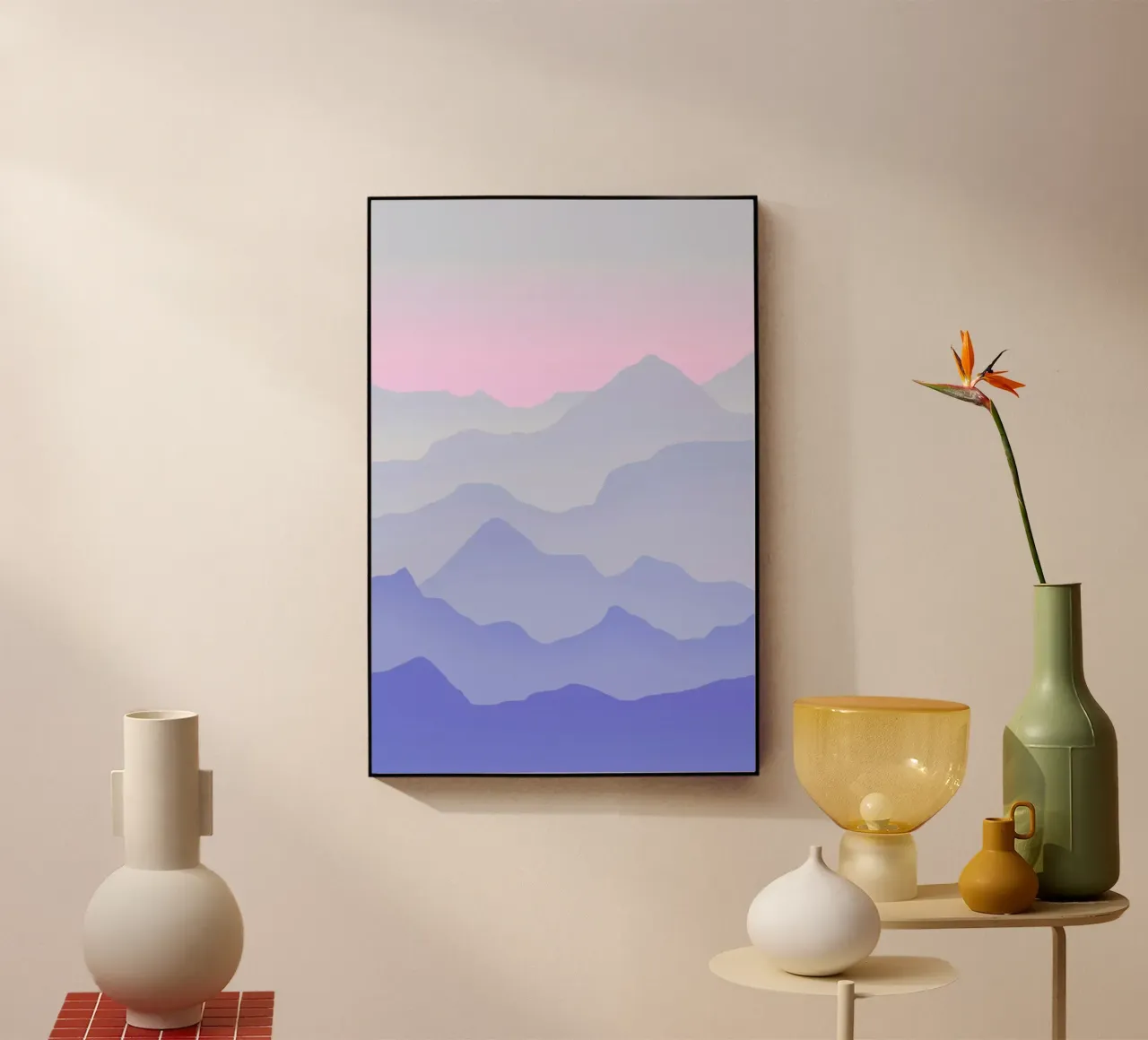 Between Blue Acryl-Glas von Hanna Kastl-Lungberg