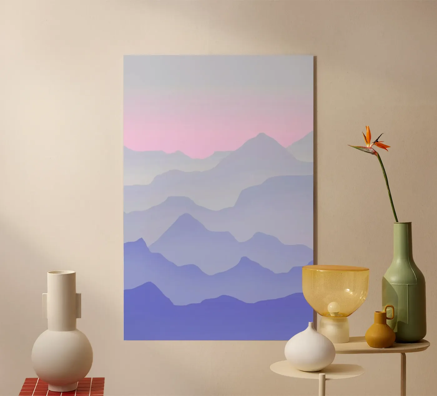 Between Blue Acryl-Glas von Hanna Kastl-Lungberg