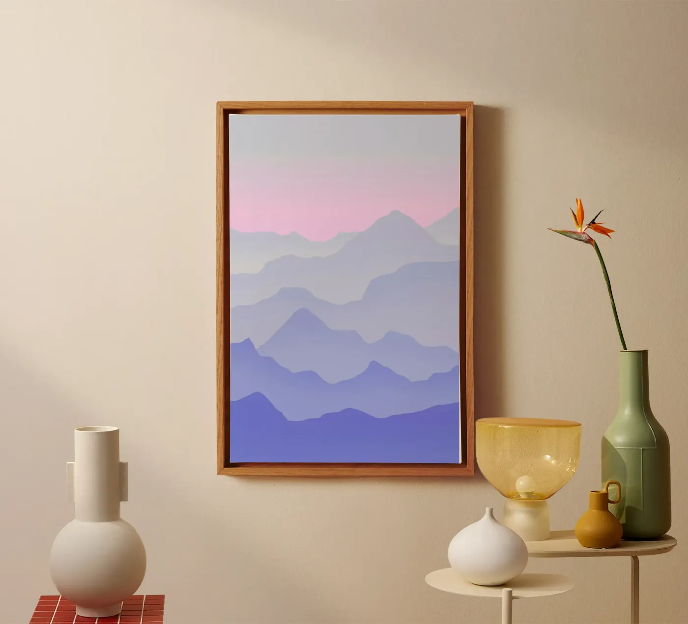 Between Blue canvas van Hanna Kastl-Lungberg