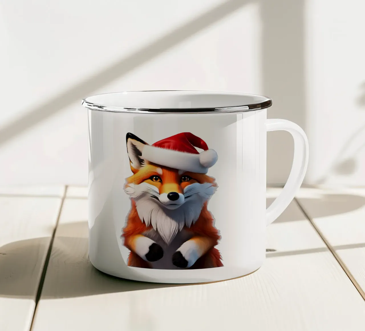 Capodanno della Volpe tazza in smalto da Holidays