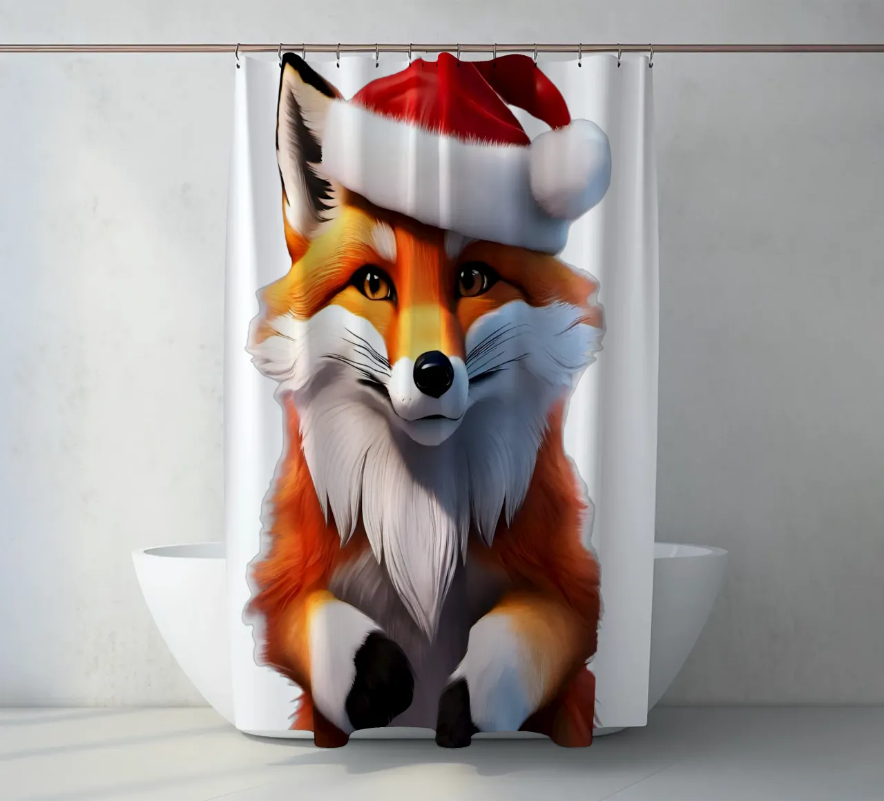 Fuchs Neujahr Duschvorhang von Holidays