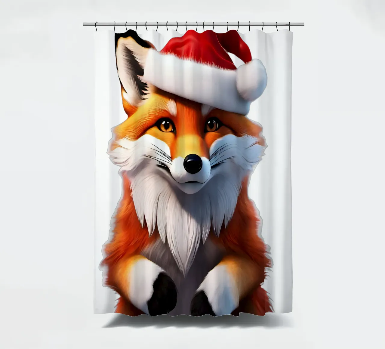 Fuchs Neujahr Duschvorhang von Holidays