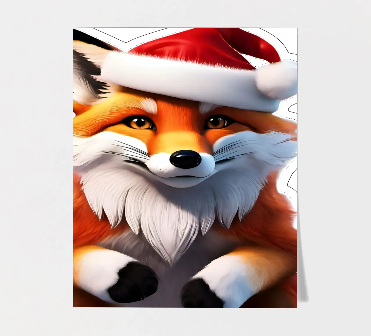 Fuchs Neujahr Stickerbogen von Holidays