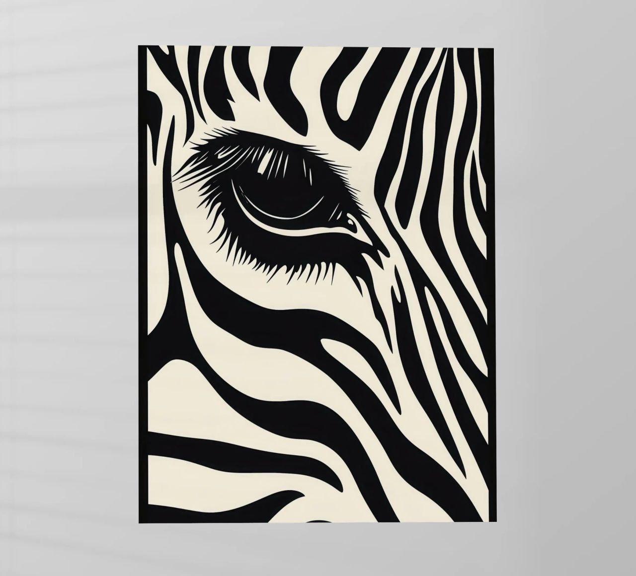 Zebra Closeup | Strisce bianche e nere pellicola backlit da Autofocus