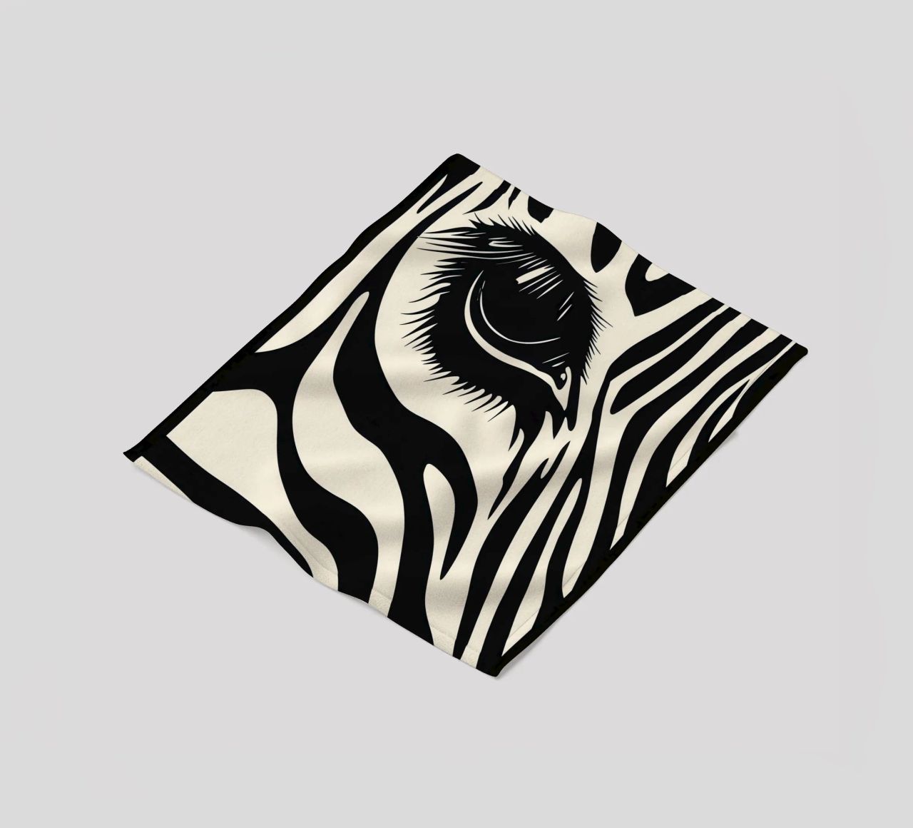 Zebra Closeup | Strisce bianche e nere coperta in pile da Autofocus