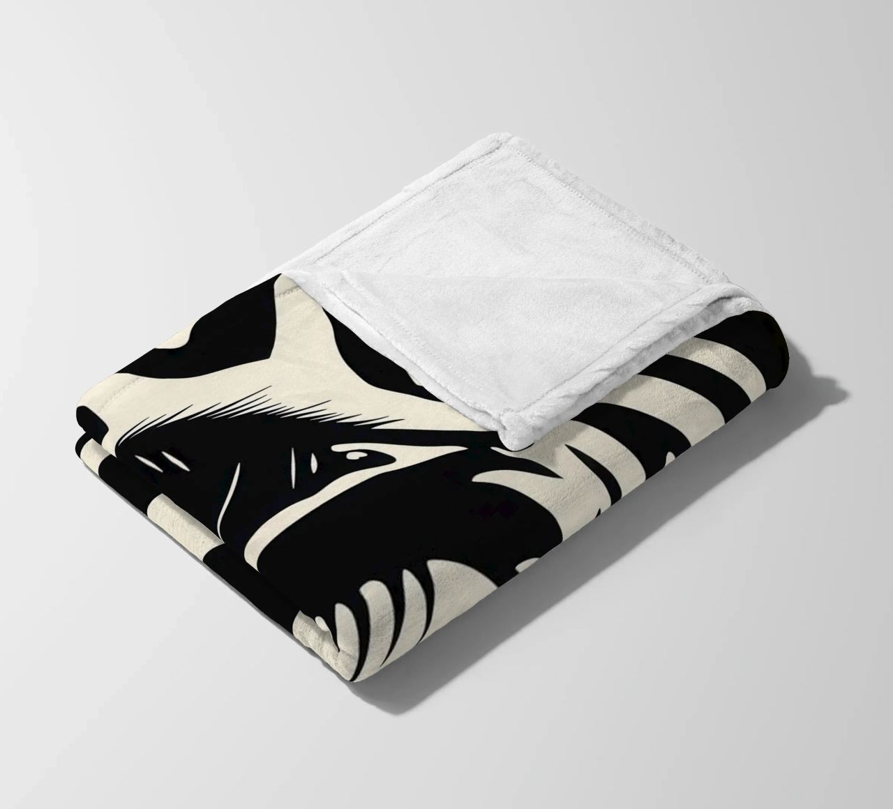 Zebra Closeup | Strisce bianche e nere coperta in pile da Autofocus