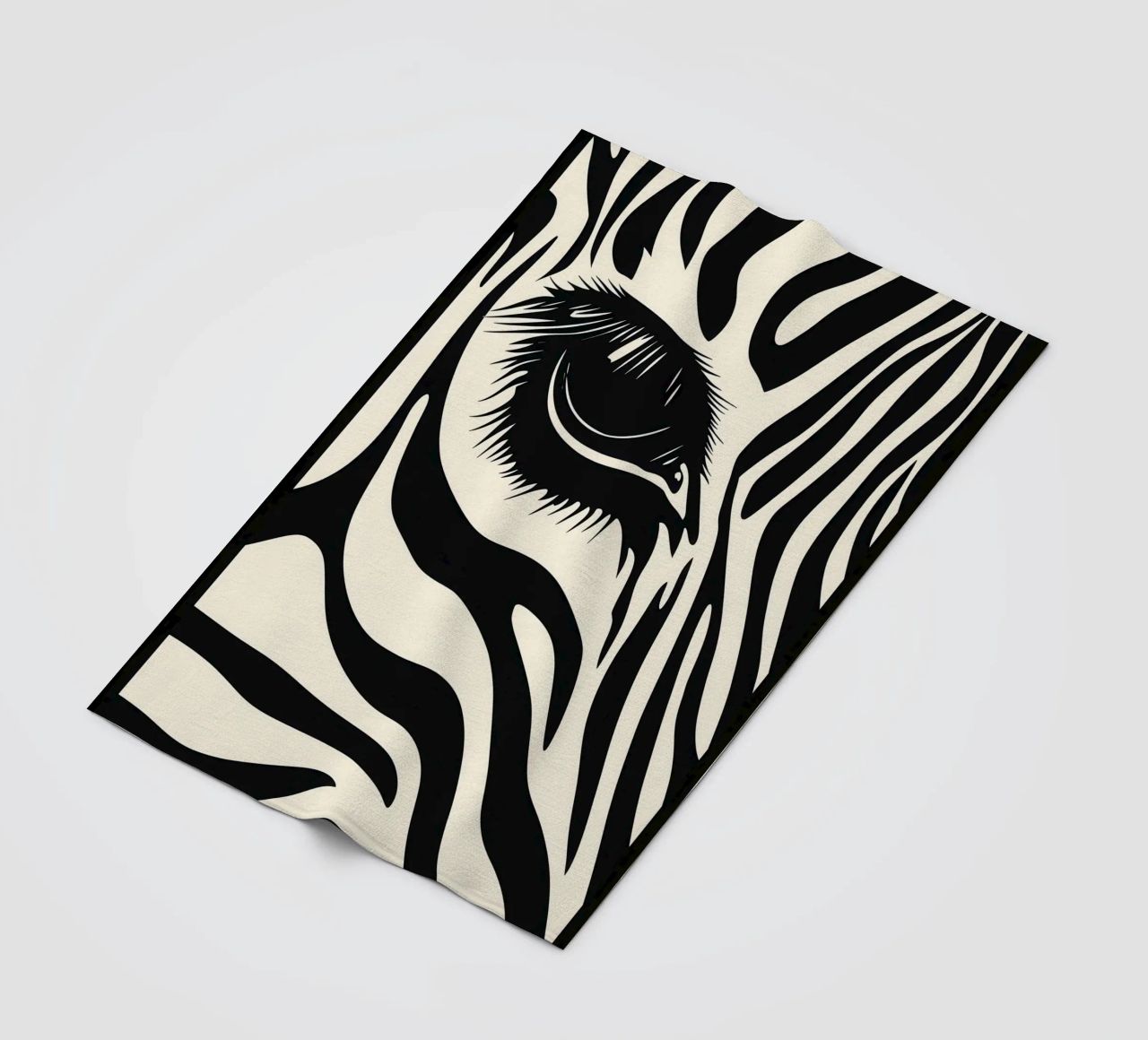 Zebra Closeup | Strisce bianche e nere coperta in pile da Autofocus