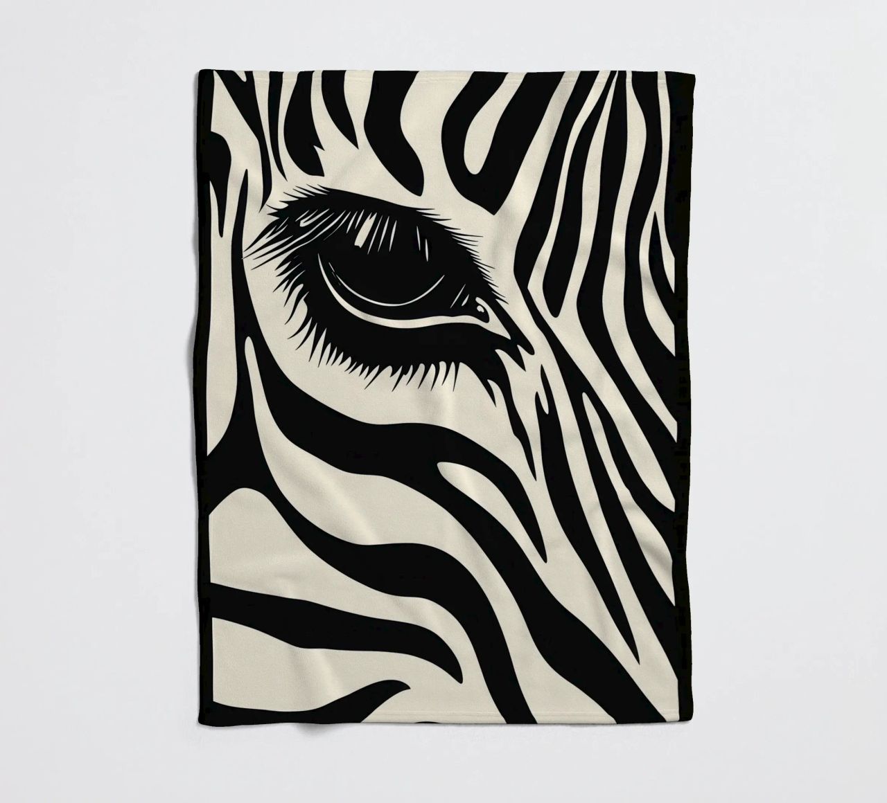 Zebra Closeup | Strisce bianche e nere coperta in pile da Autofocus