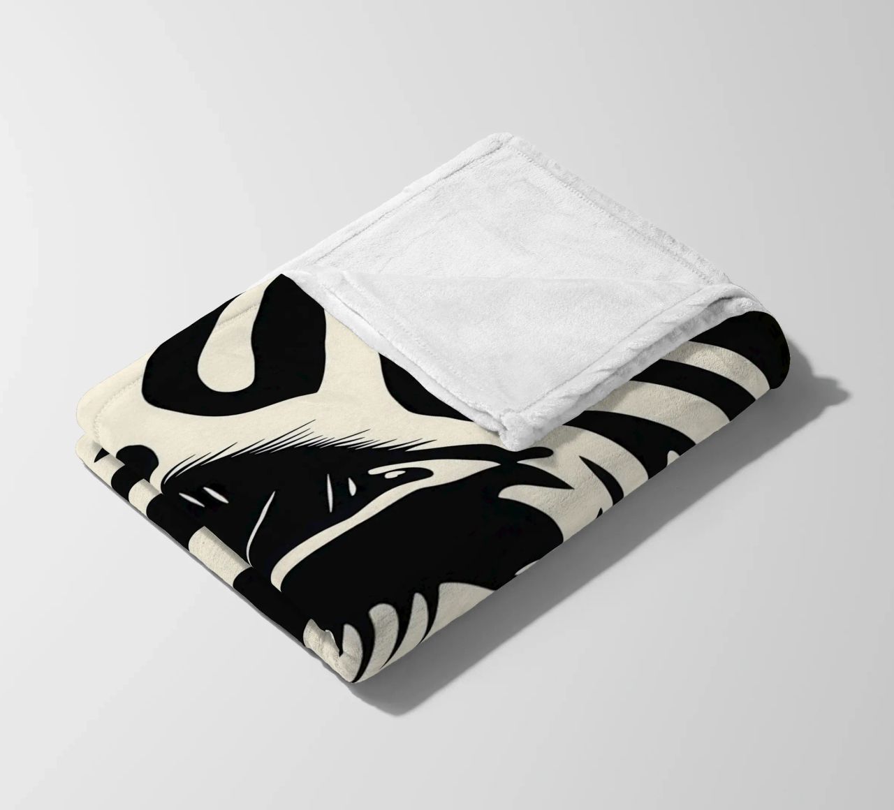 Zebra Closeup | Strisce bianche e nere coperta in pile da Autofocus