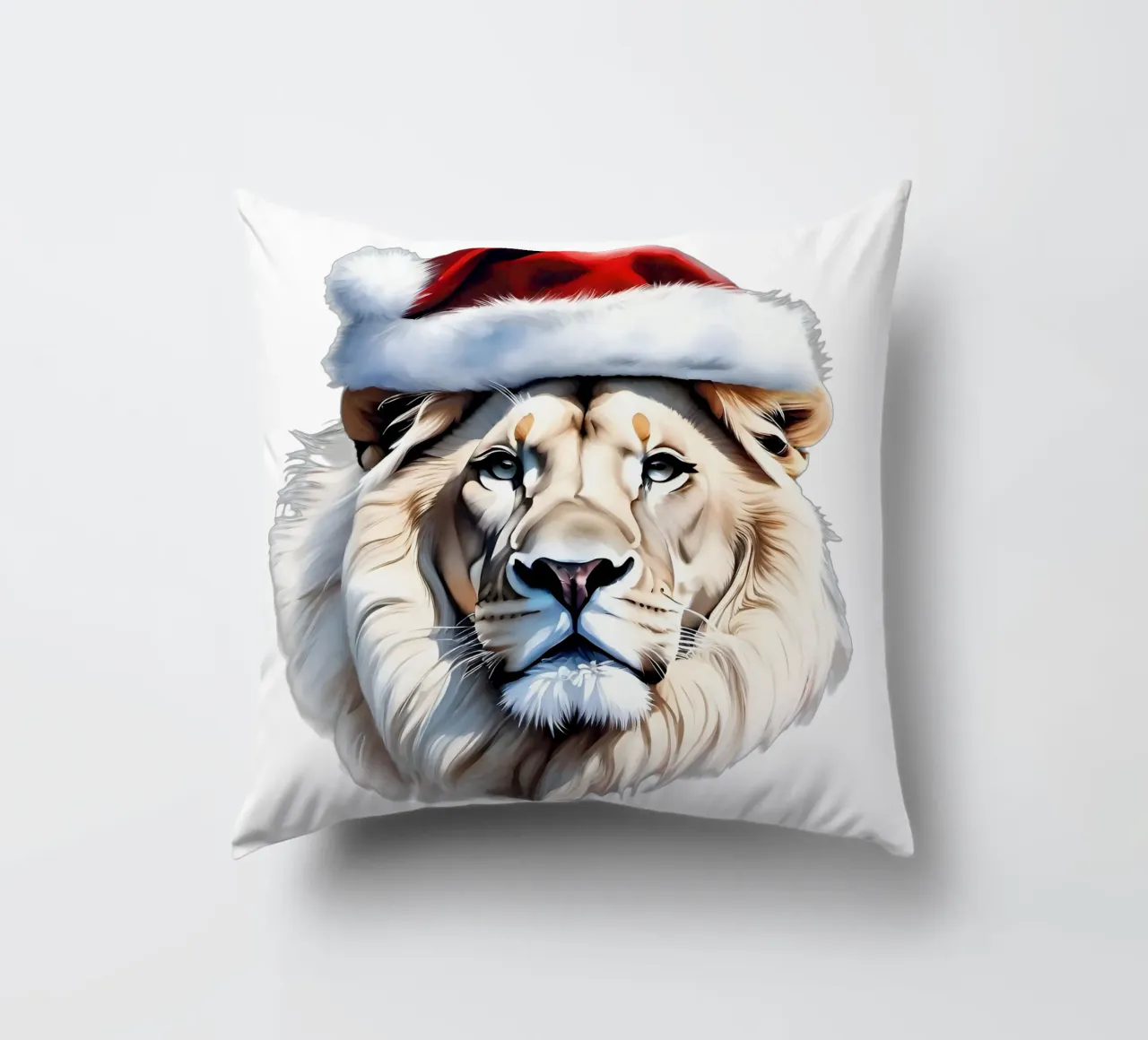 Capodanno del Leone Bianco cuscino da Holidays