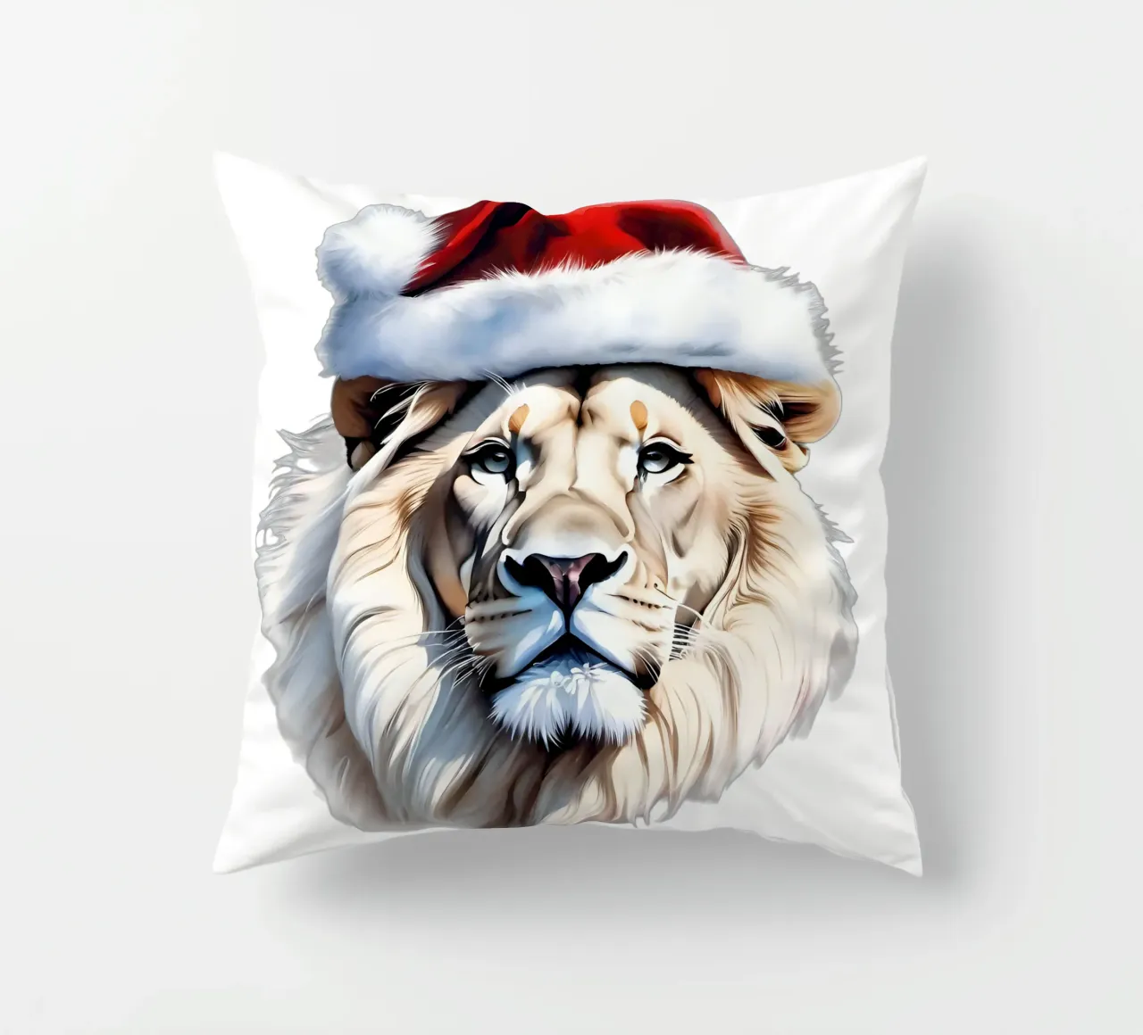 Capodanno del Leone Bianco cuscino da Holidays