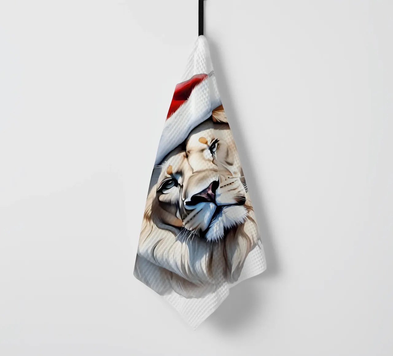 White Lion New Year tea towel by Holidays