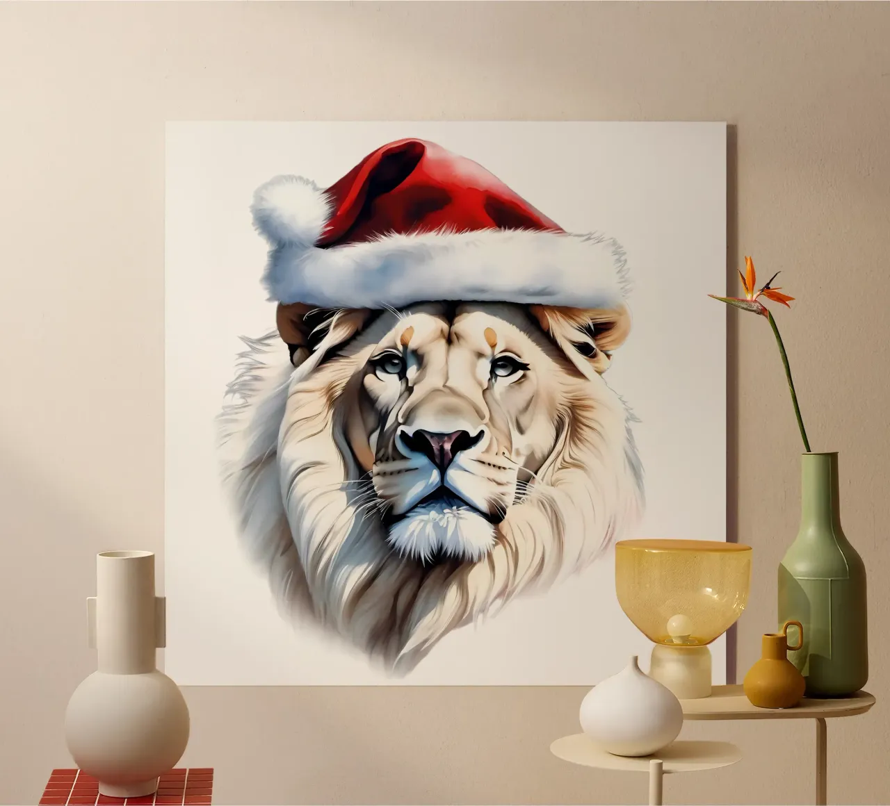 White Lion New Year acrylic glass by Holidays