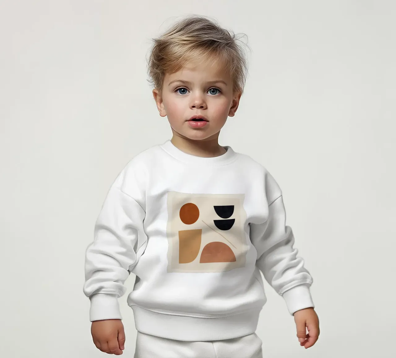 Forme astratte moderne e minimali 223 felpa neonato da ThingDesign