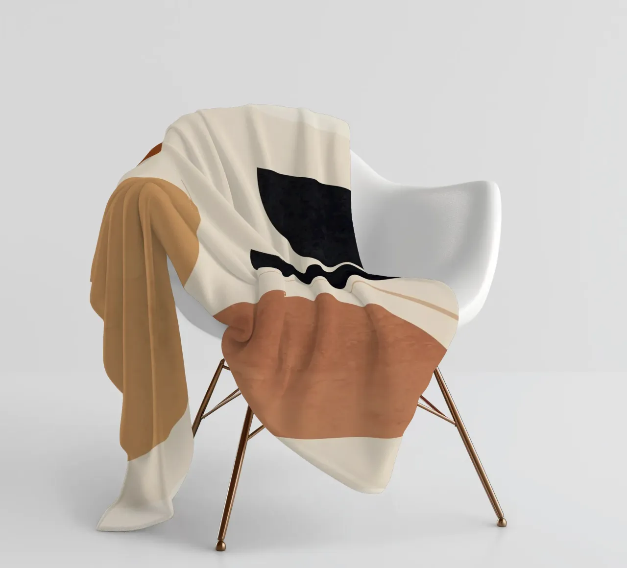 Forme astratte moderne e minimali 223 coperta in pile da ThingDesign