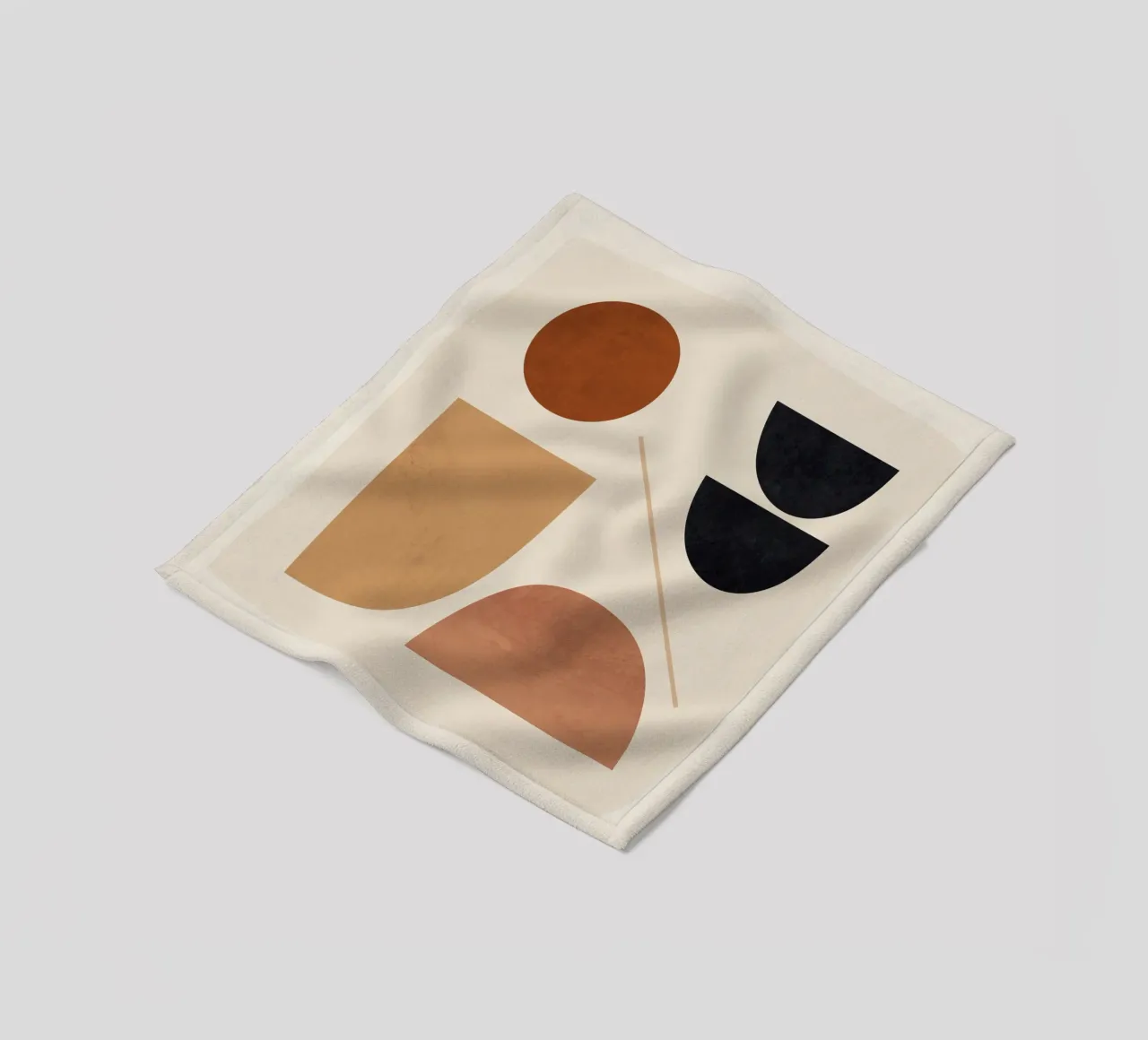 Forme astratte moderne e minimali 223 coperta in pile da ThingDesign